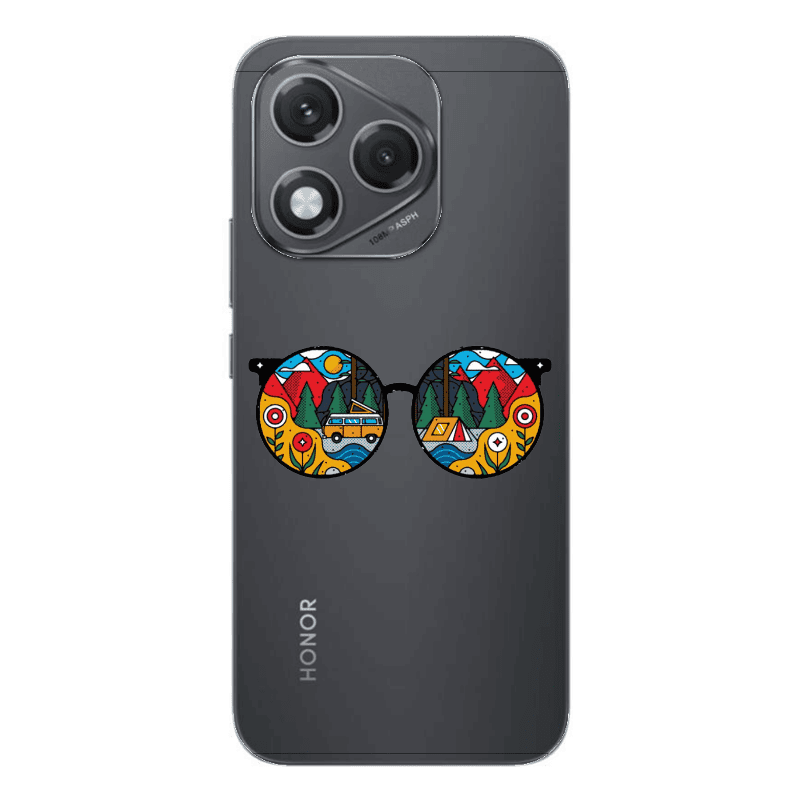 Honor 400 Lite Round Glasses Transparent Silicone TPU Θήκη
